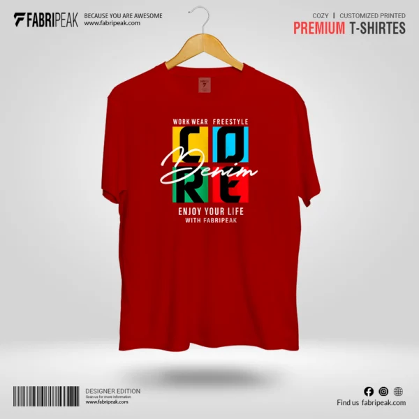 Enjoy your life with Fabripeak Premium DTF-Print 180gsm T-Shirts