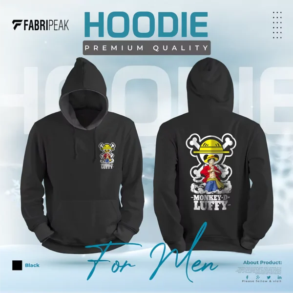 Monkey D Luffy Fabripeak Premium Hoodie DTF 350gsm