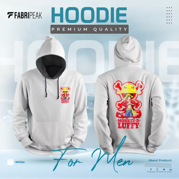 Monkey D Luffy Fabripeak Premium Hoodie DTF 350gsm