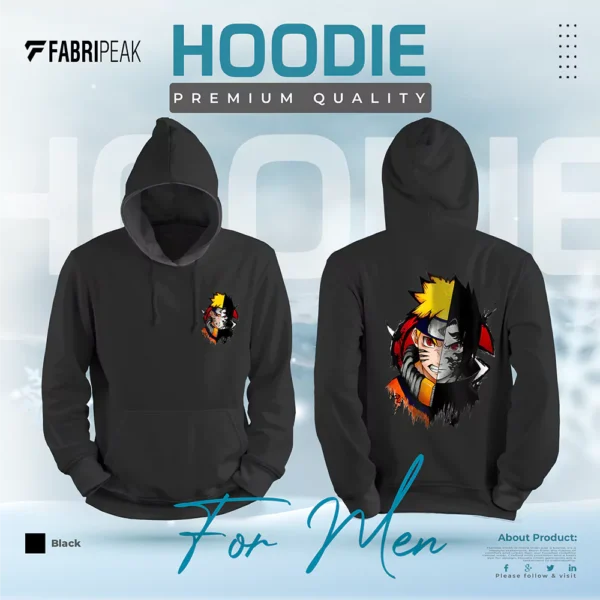 Naruto & Sasuke Fabripeak Premium Hoodie DTF 350gsm