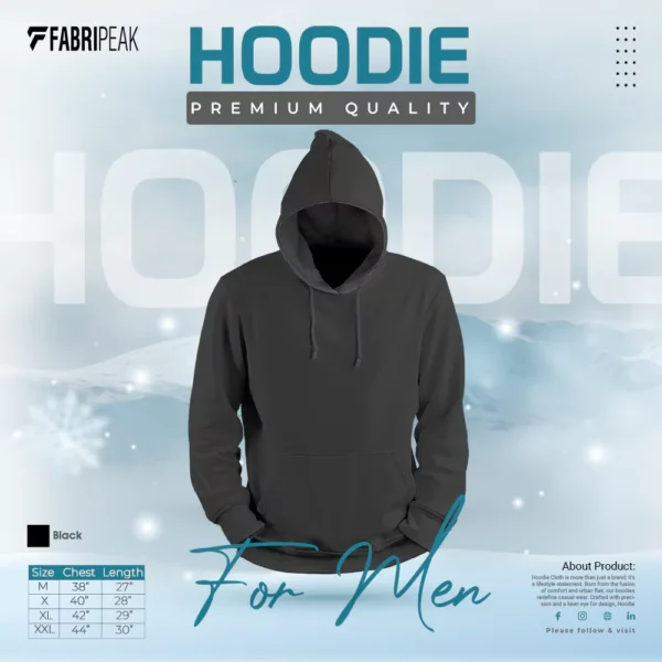 Solid White Fabripeak Premium Hoodie