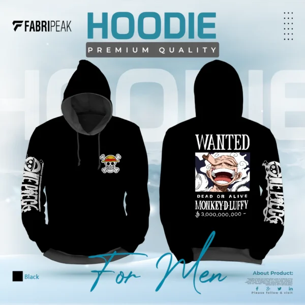 Wanted Luffy Fabripeak Premium Hoodie DTF 350gsm